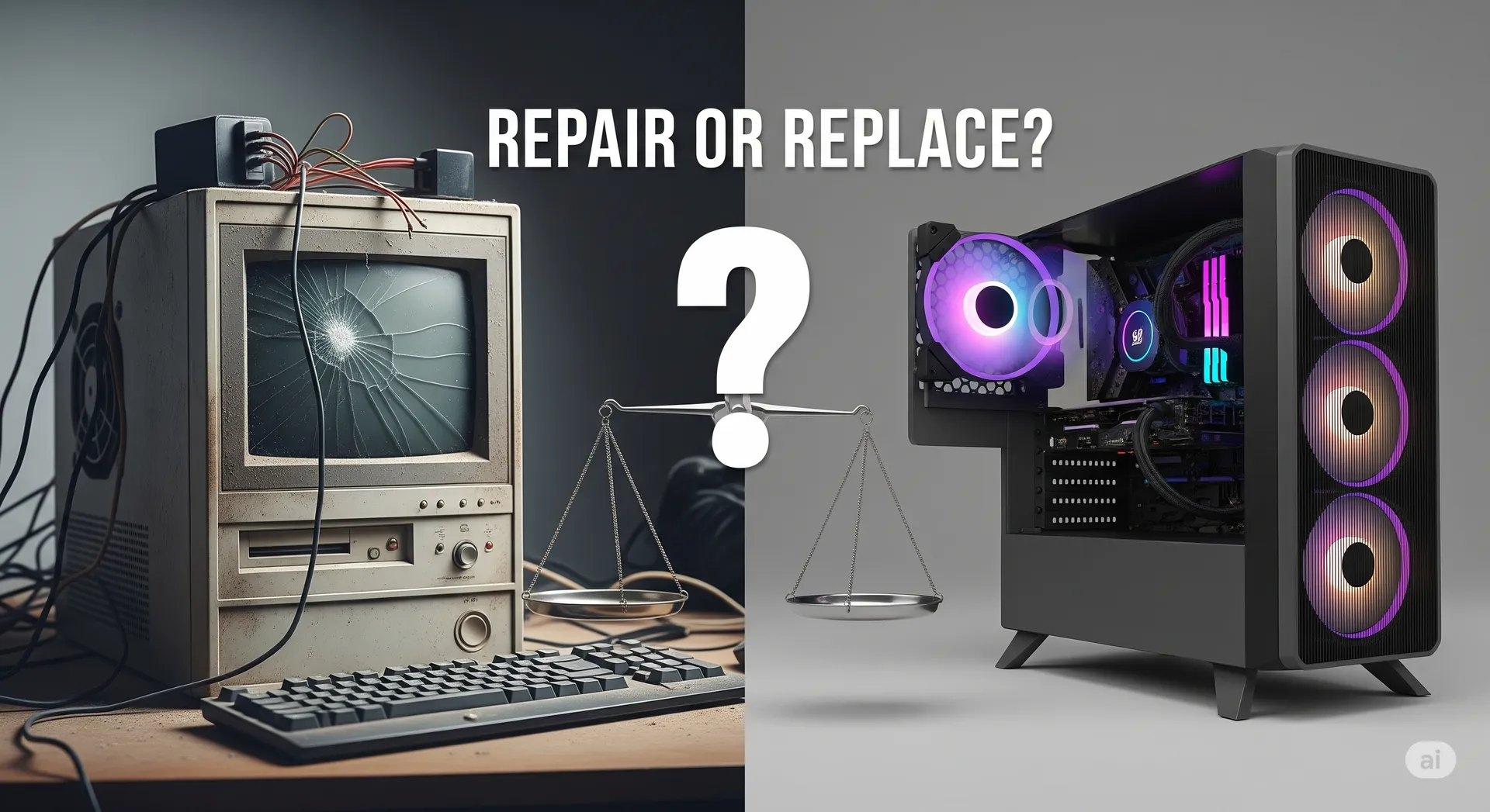 Blog post image for Repair or Replace? How to Decide for Your Desktop PC