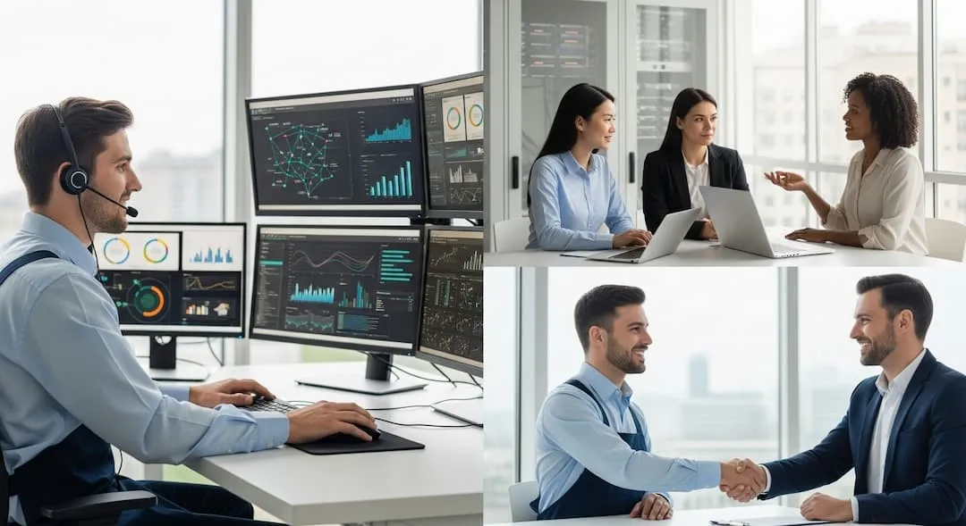 IT professional managing business computers.